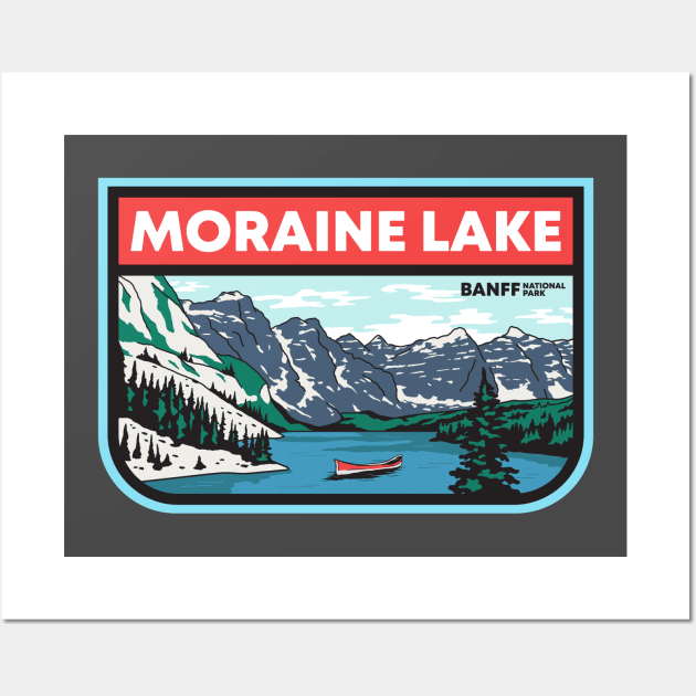 Moraine Lake - Banff National Park Wall Art by Whimzy Arts